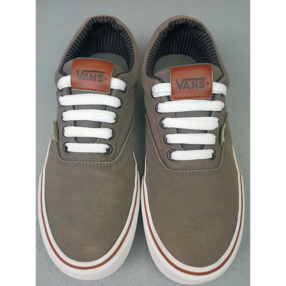 Vans Atwood Mens 8.5 Gray Canvas Low Top Skate Shoes Sneakers 508731